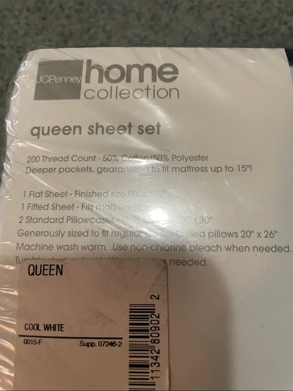 White Sheet Set - Home Collection Queen size